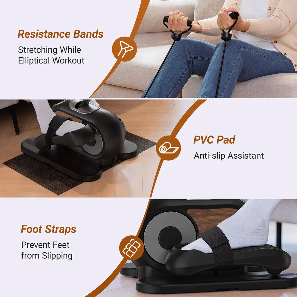 Under Desk Elliptical Machine with Remote Control